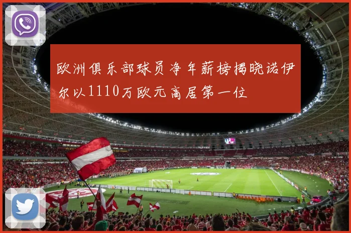 欧洲俱乐部球员净年薪榜揭晓诺伊尔以1110万欧元高居第一位